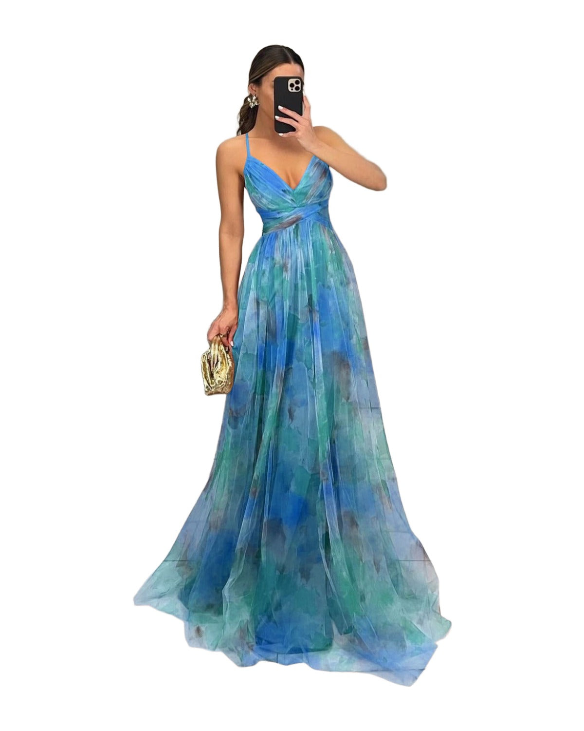 Mesh Print Slip Dress photo 6