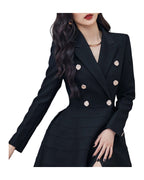 Black Long Sleeve Rhinestone Dress photo 3