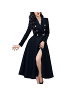 Black Long Sleeve Rhinestone Dress
