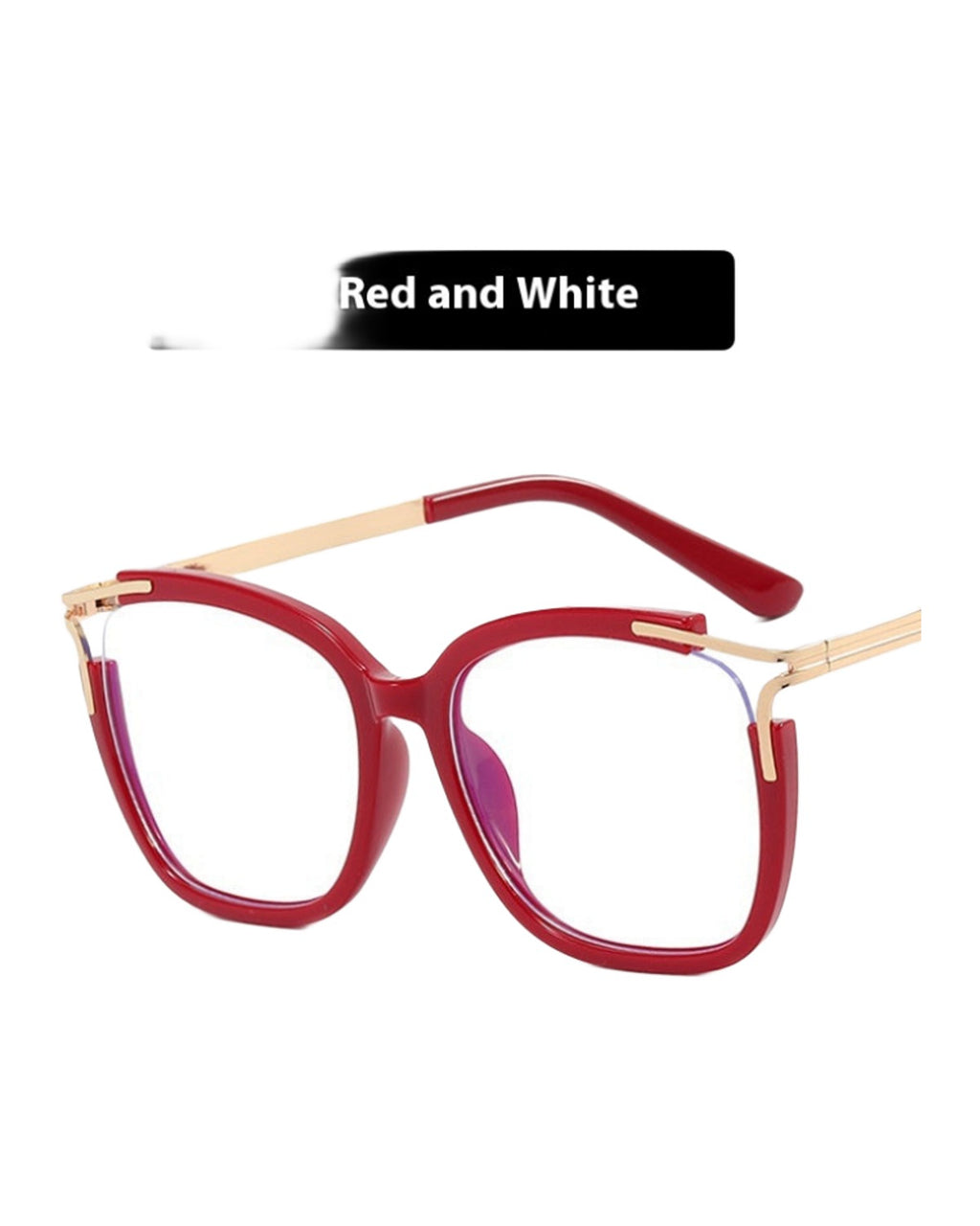 Square Cat Eye Hollow Glasses Frame photo 1