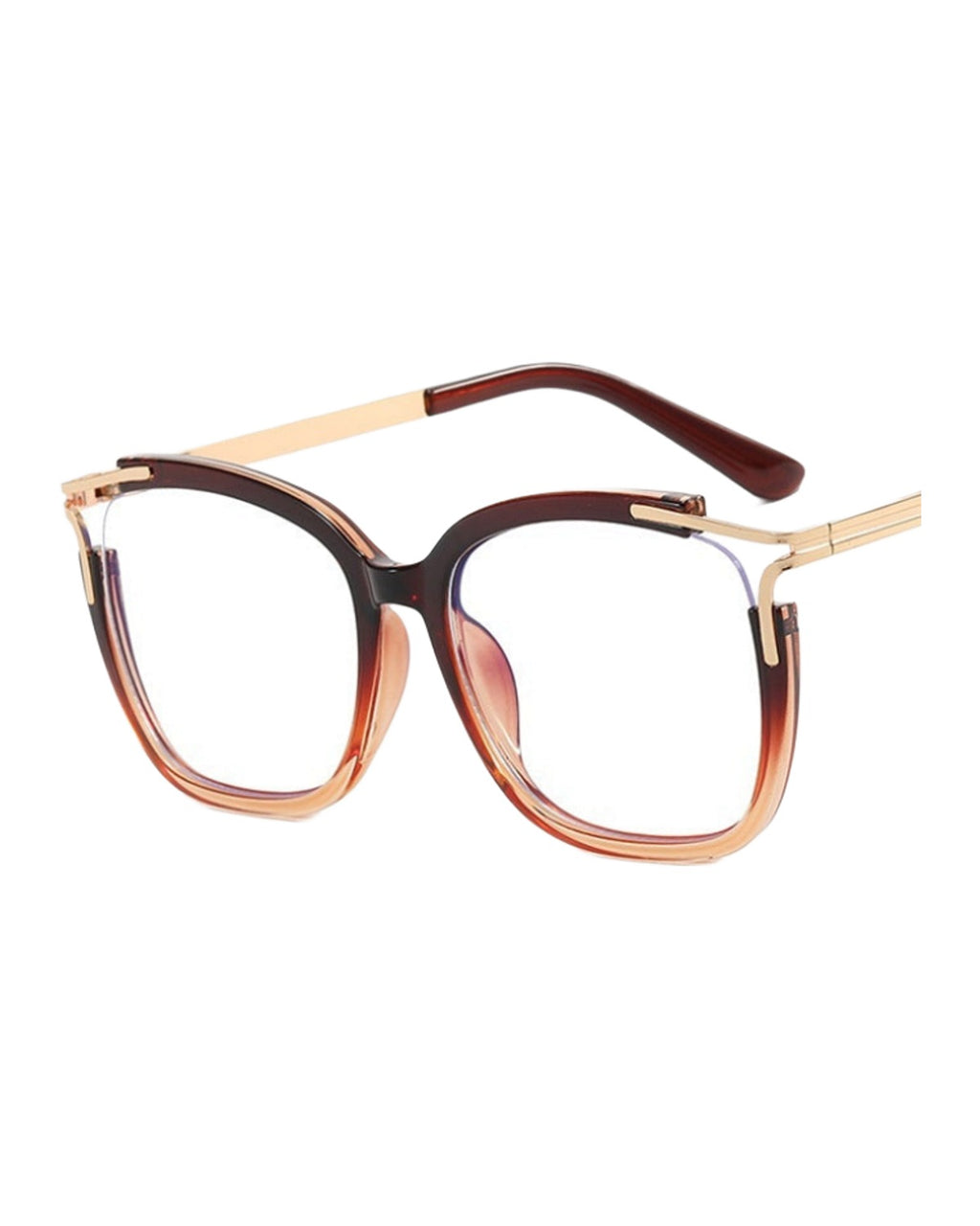 Square Cat Eye Hollow Glasses Frame photo 11