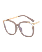 Square Cat Eye Hollow Glasses Frame photo 3