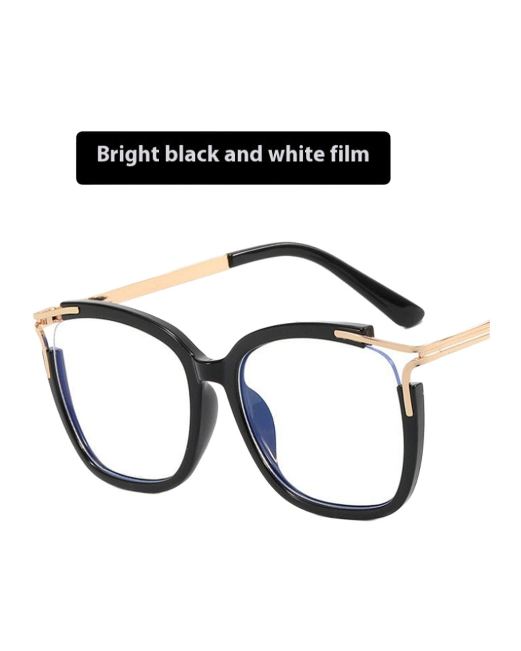 Square Cat Eye Hollow Glasses Frame photo 7