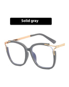 Square Cat Eye Hollow Glasses Frame photo 8