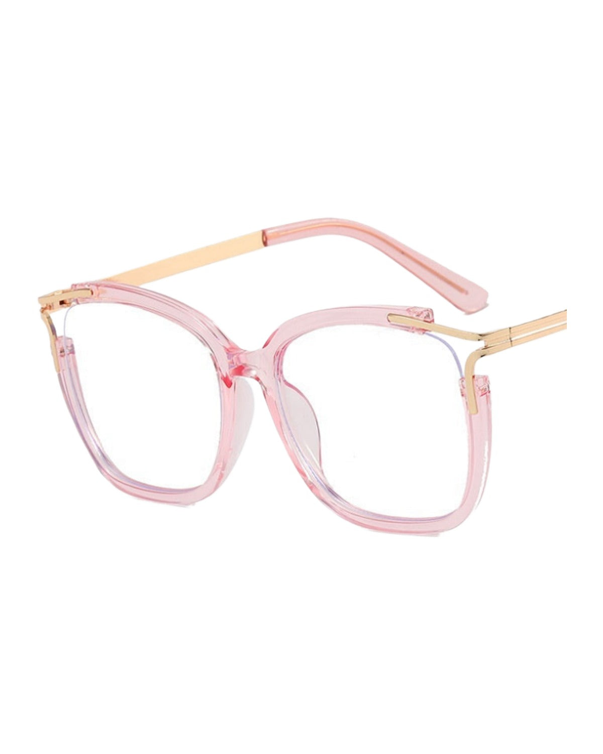 Square Cat Eye Hollow Glasses Frame photo 9