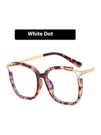 Square Cat Eye Hollow Glasses Frame