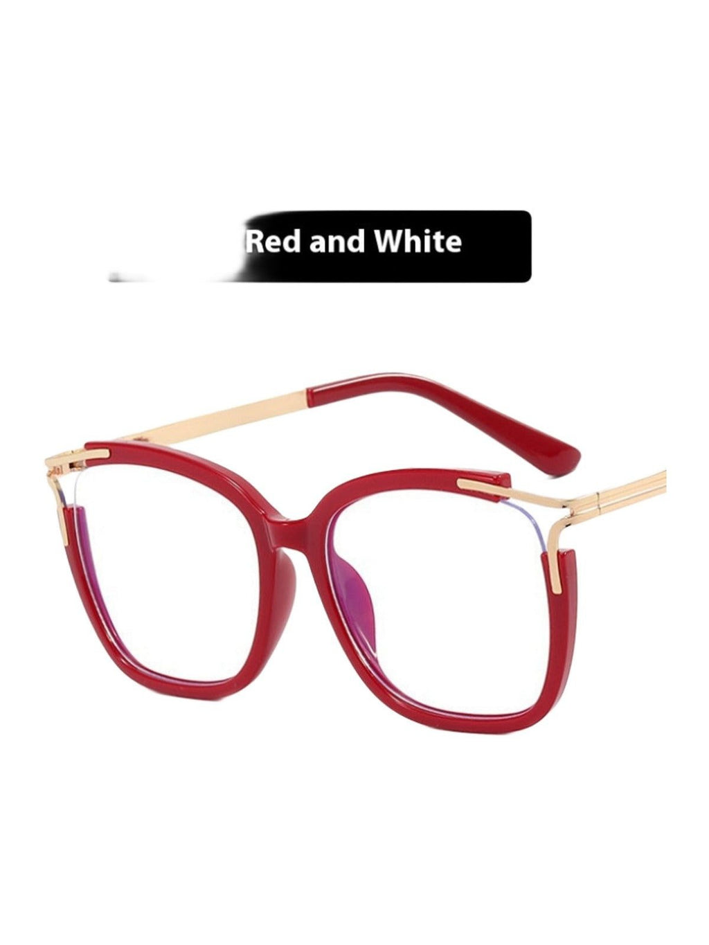 Square Cat Eye Hollow Glasses Frame