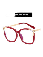 Square Cat Eye Hollow Glasses Frame