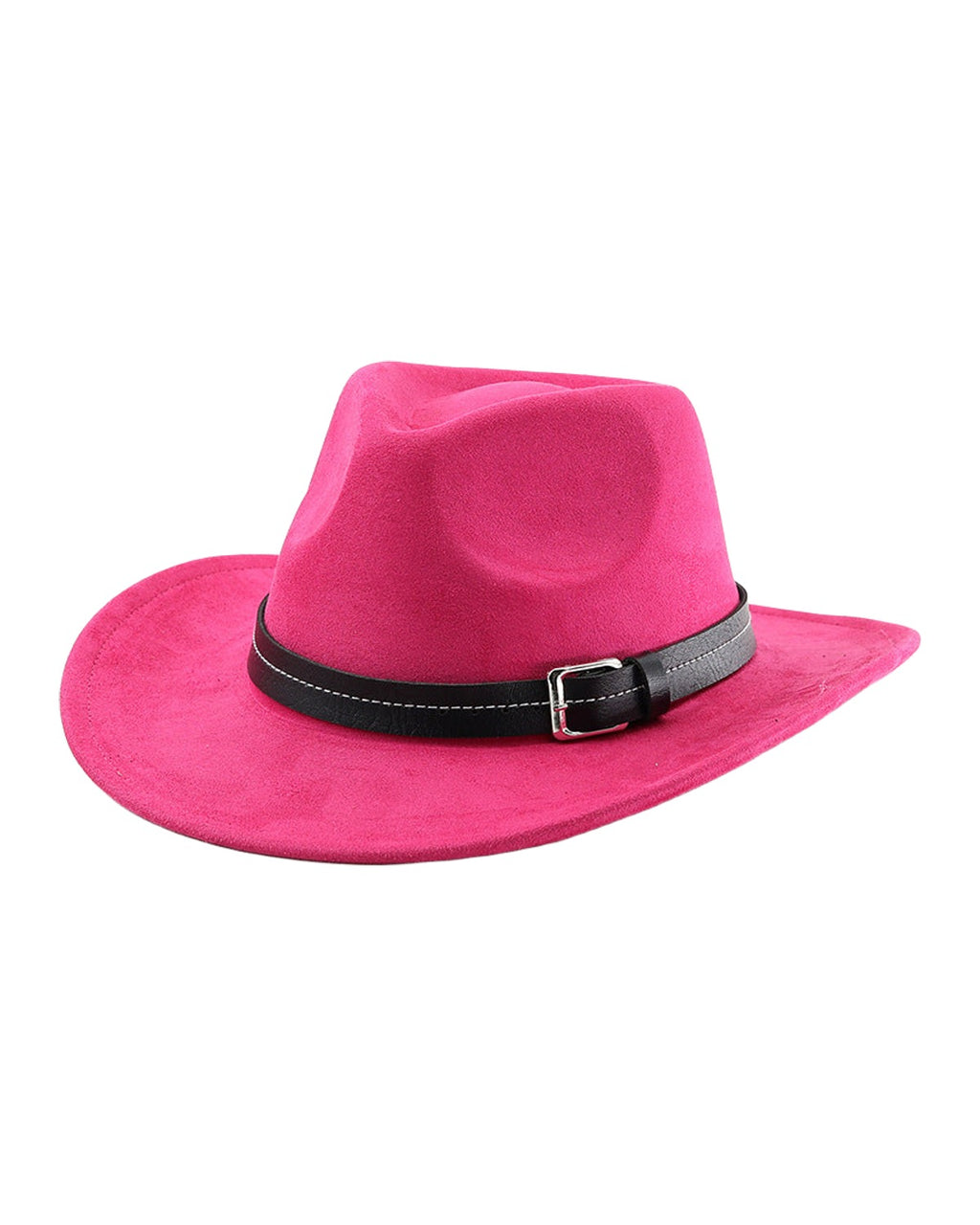 Belt Decoration Suede Curling Western Cowboy Hat Top photo 9