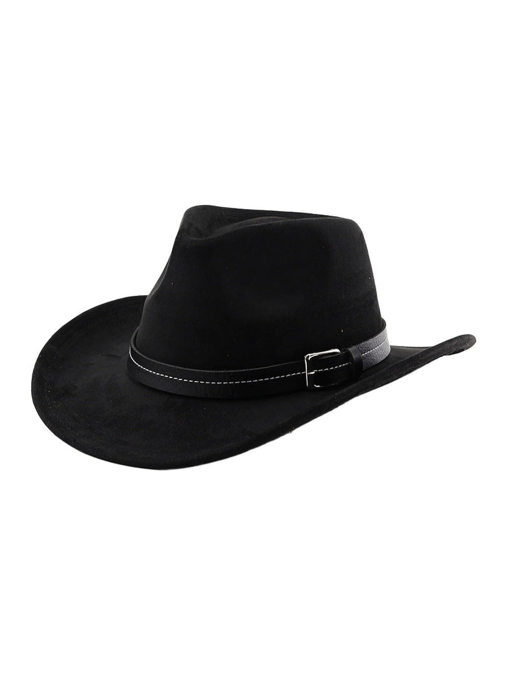 Belt Decoration Suede Curling Western Cowboy Hat Top