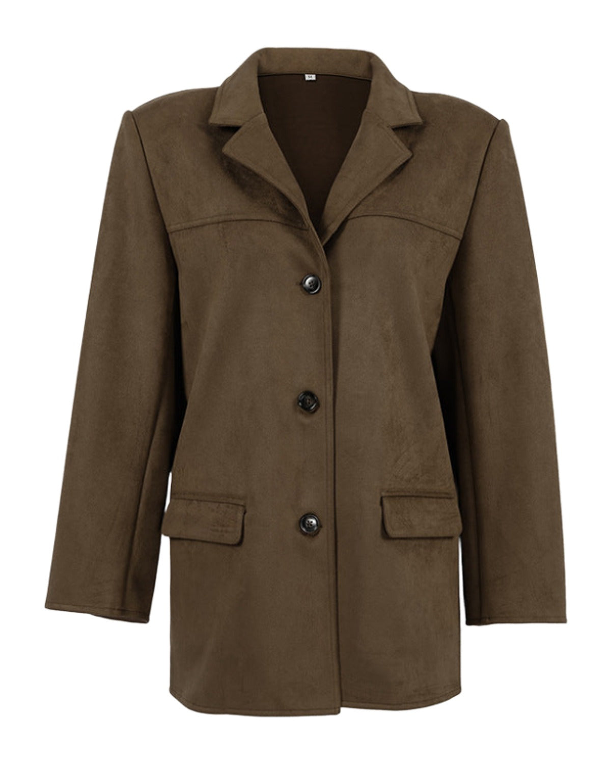 Brushed Velvet Retro Lapels Loose Suede Jacket photo 4