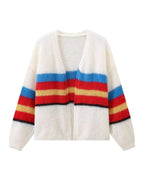 Striped Wool Cardigan Jacket photo 3