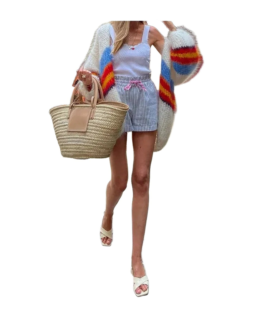 Striped Wool Cardigan Jacket photo 4