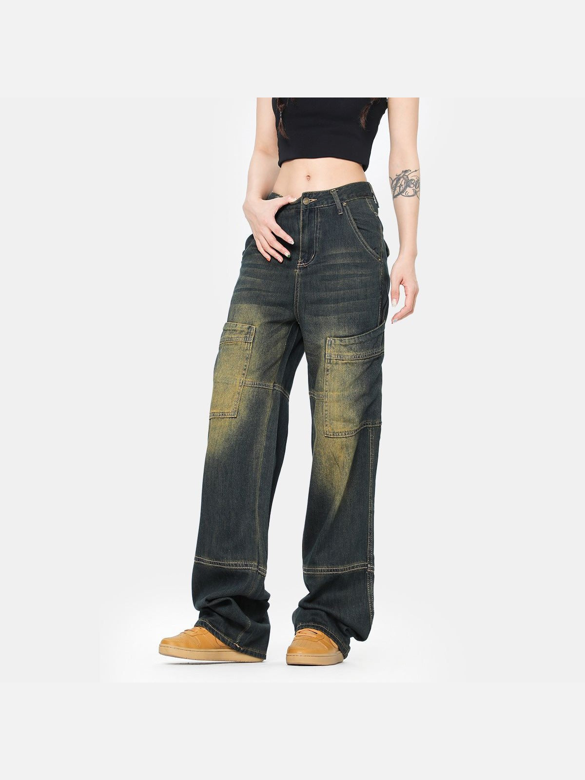 American Retro Jeans Brand Wide Leg