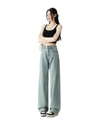 Cropped Trousers Embroidered Wide-leg Jeans photo 5