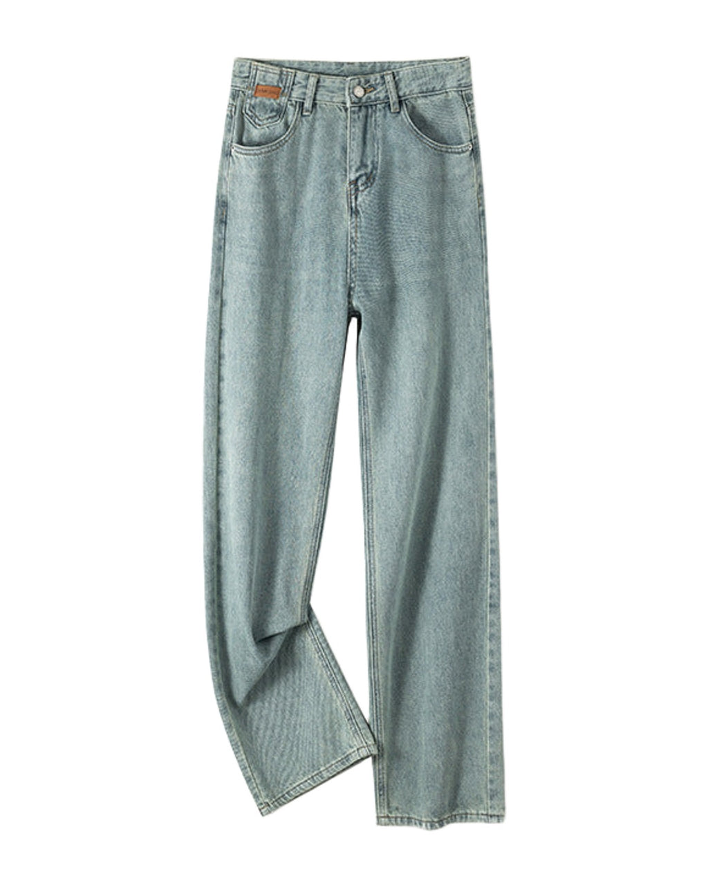 Cropped Trousers Embroidered Wide-leg Jeans photo 7