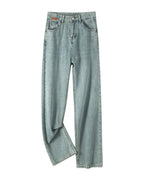 Cropped Trousers Embroidered Wide-leg Jeans photo 7