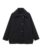 Autumn Wool Blended Short Coat photo 3