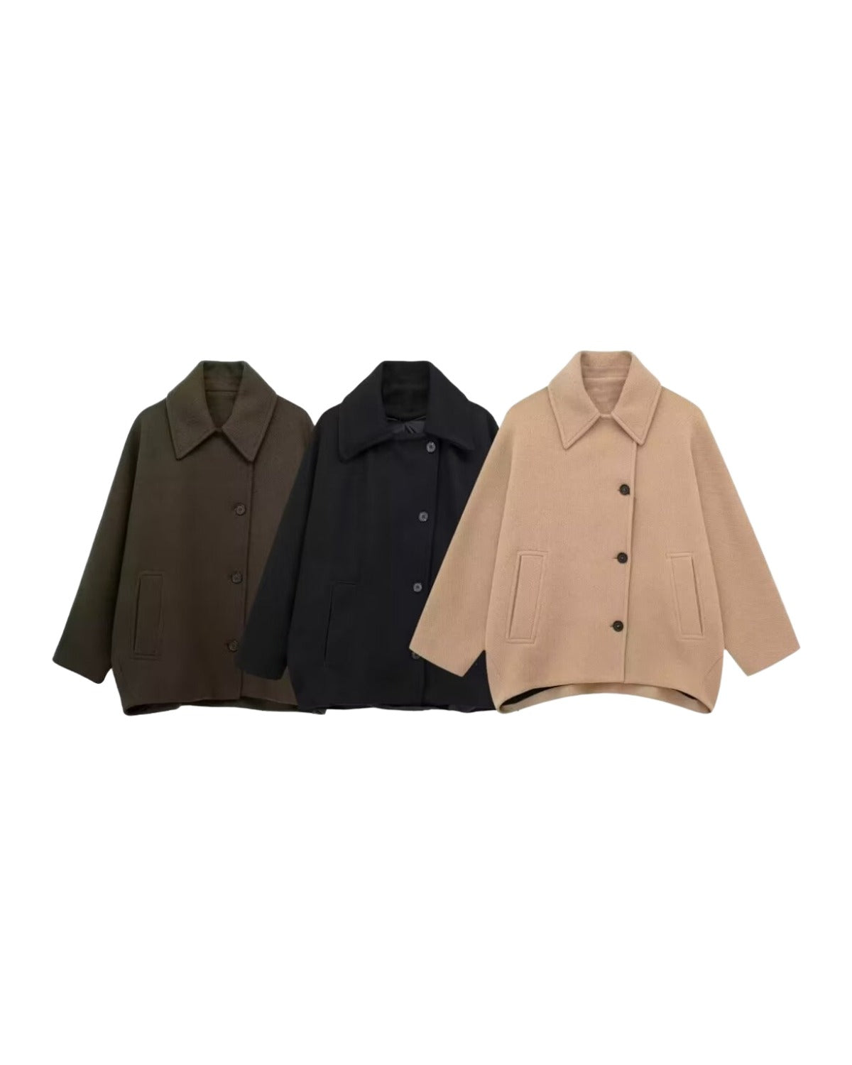 Autumn Wool Blended Short Coat photo 4