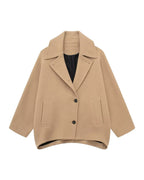 Autumn Wool Blended Short Coat photo 5