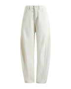 Light Deconstruction Split Tangent Loose Curved Banana Jeans photo 5