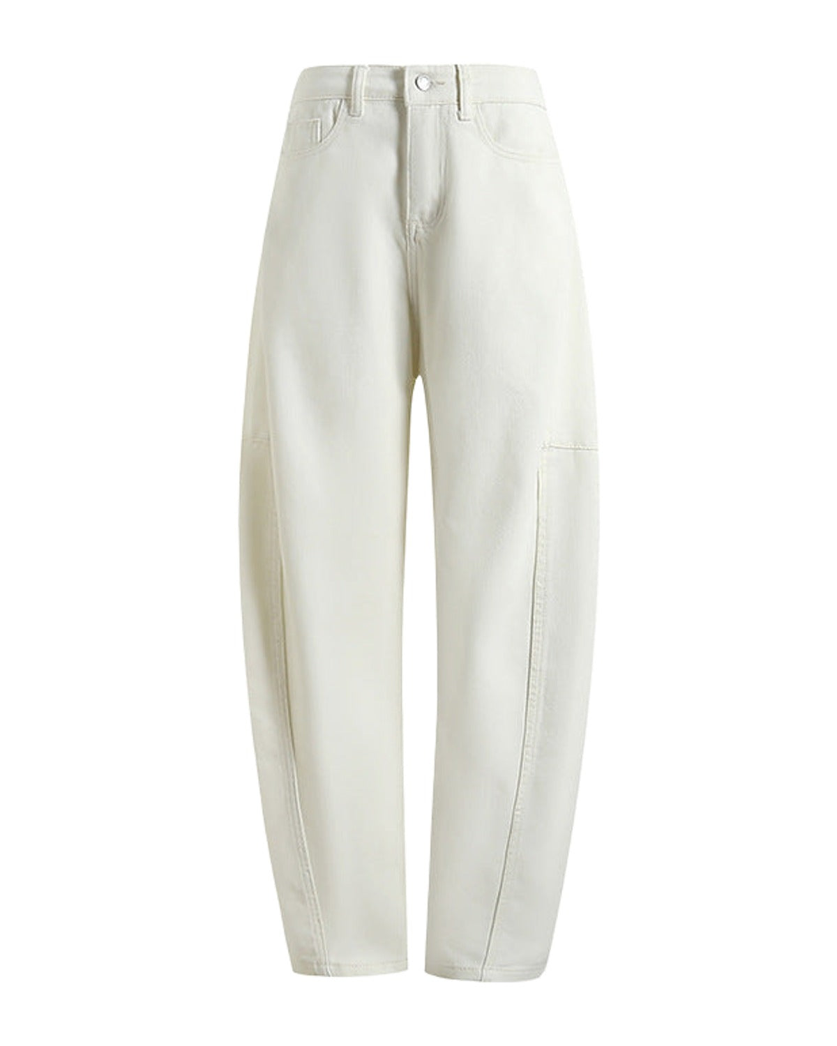 Light Deconstruction Split Tangent Loose Curved Banana Jeans photo 5
