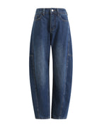 Light Deconstruction Split Tangent Loose Curved Banana Jeans photo 6