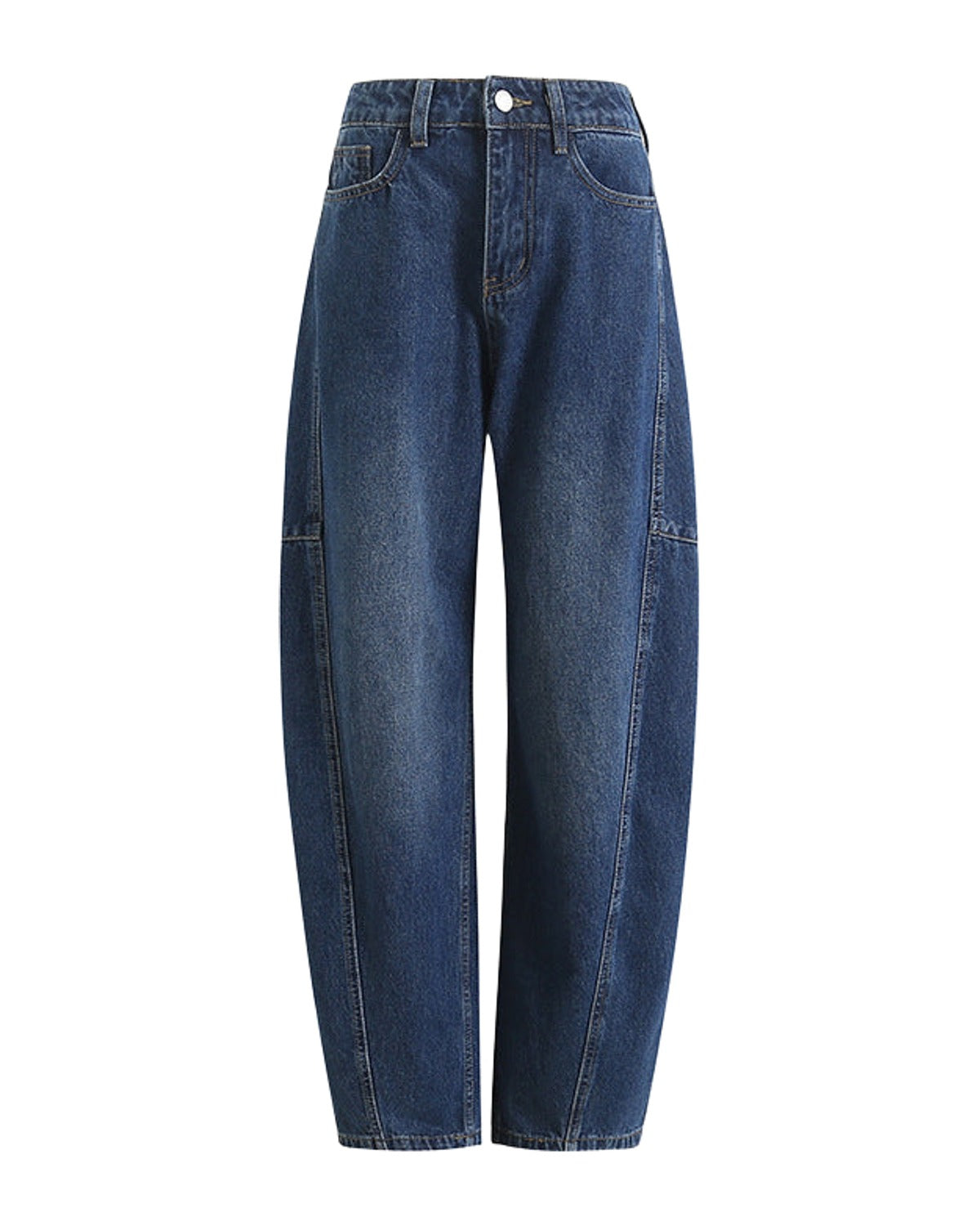 Light Deconstruction Split Tangent Loose Curved Banana Jeans photo 6