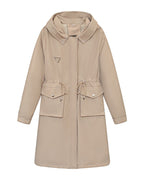 Parka Overknee Long Cotton Coat Jacket Trench photo 5