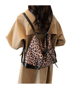 Leopard Print Large Capacity Backpack Three-purpose photo 3