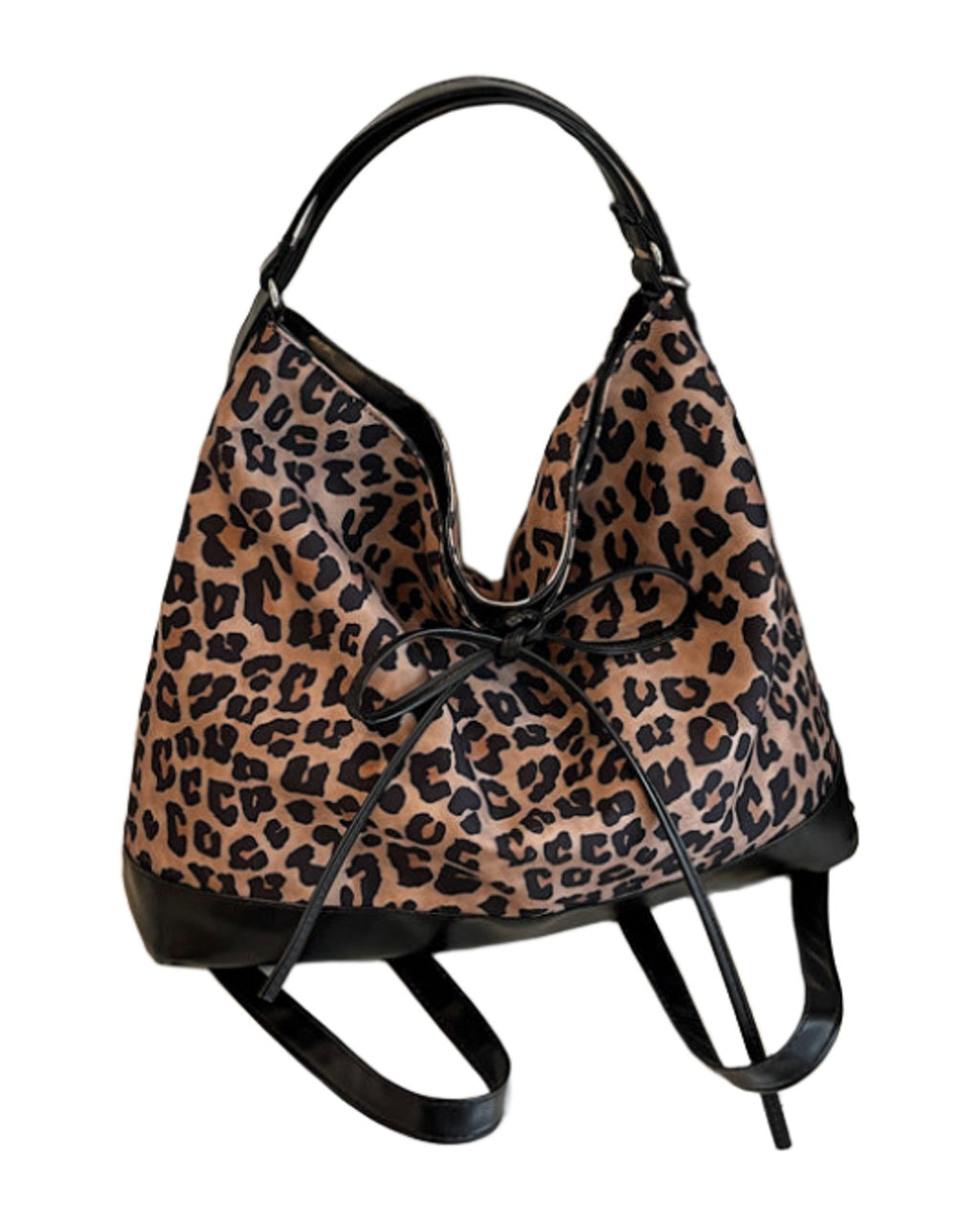 Leopard Print Large Capacity Backpack Three-purpose photo 5