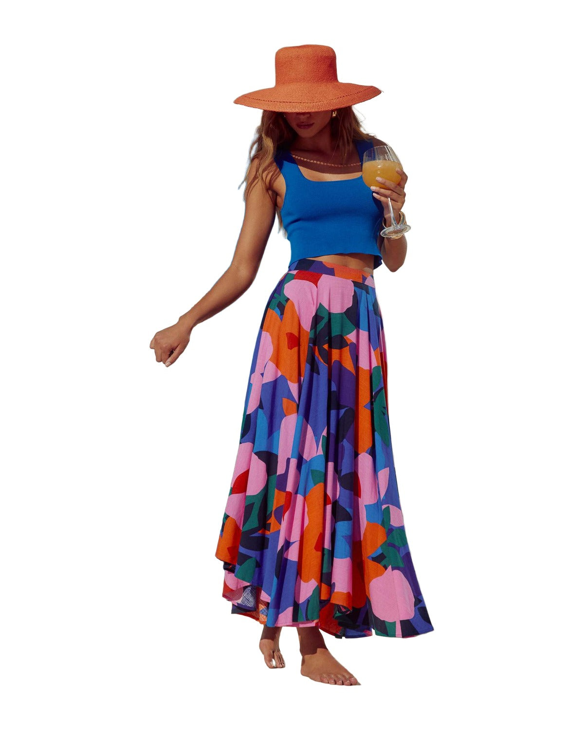 Casual Print Bohemian Midi Skirt photo 5