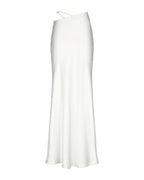 Solid Color Hollow-out Bodycon Maxi Skirt photo 1