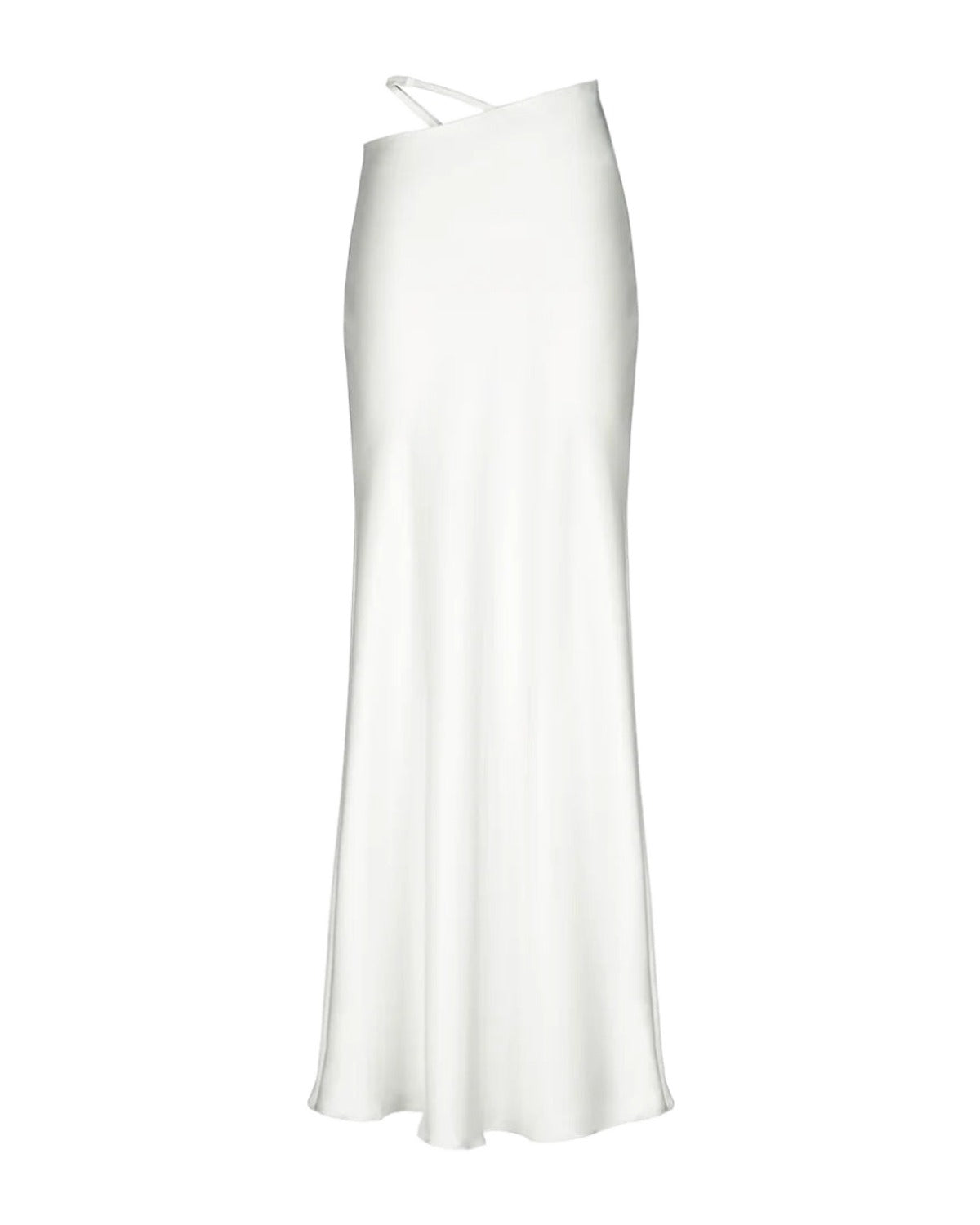Solid Color Hollow-out Bodycon Maxi Skirt photo 1