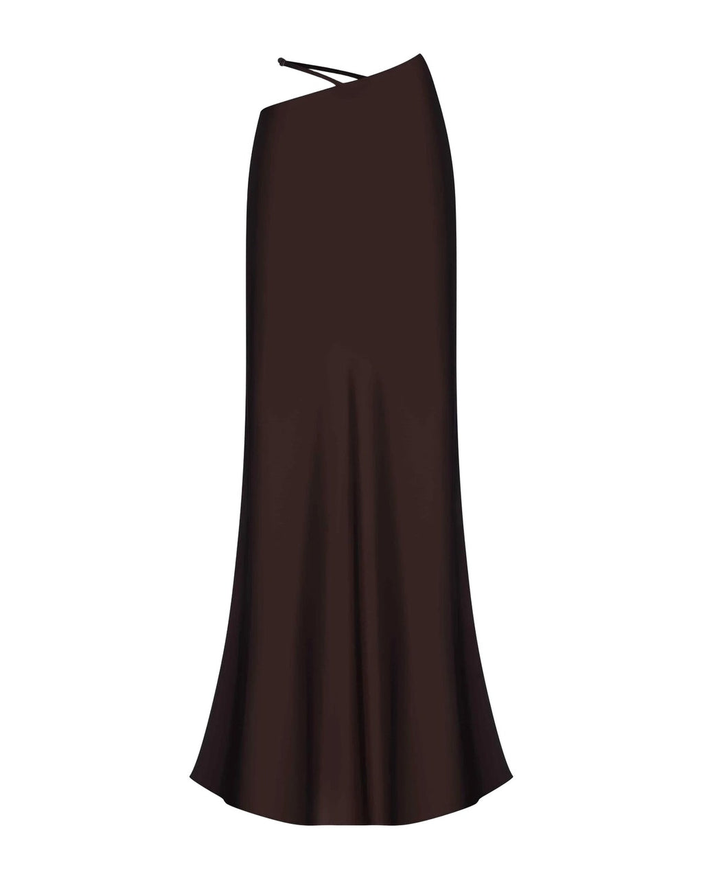 Solid Color Hollow-out Bodycon Maxi Skirt photo 4