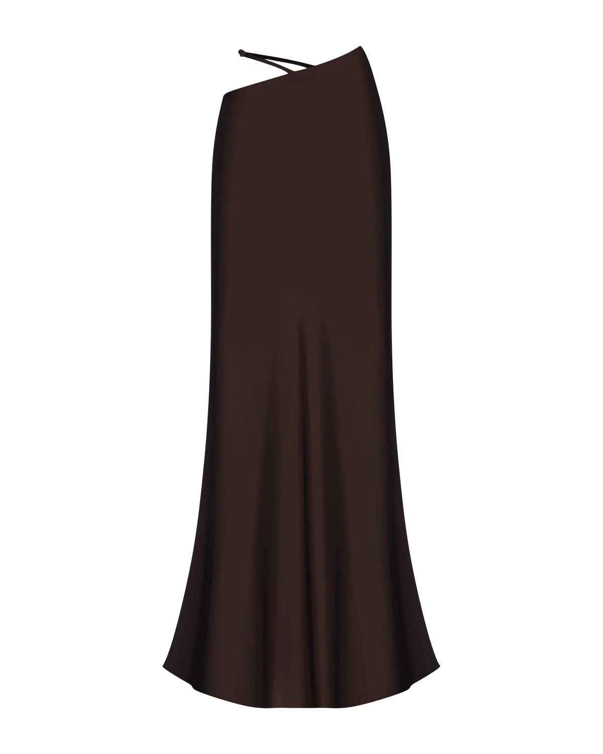 Solid Color Hollow-out Bodycon Maxi Skirt photo 4