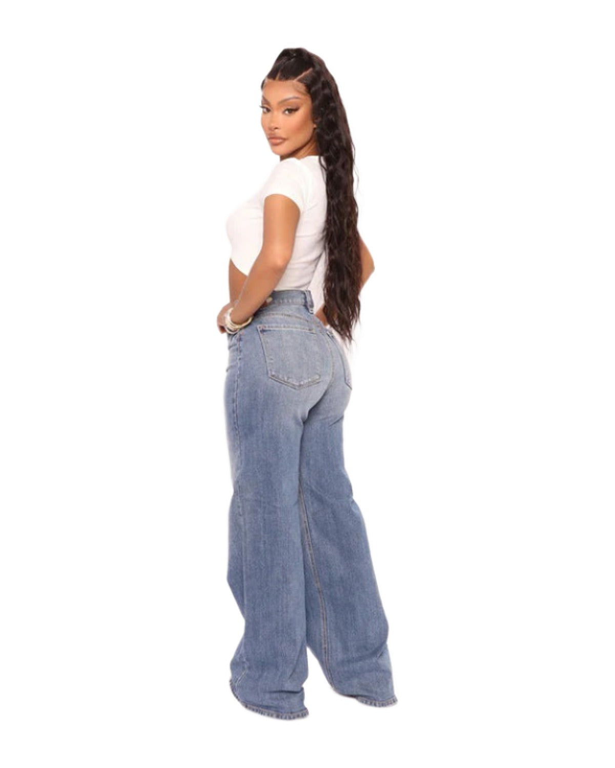 Casual Loose Wide-leg Jeans photo 2