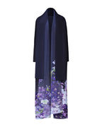 Printed Long Sleeve Scarf Cardigan Dress photo 4