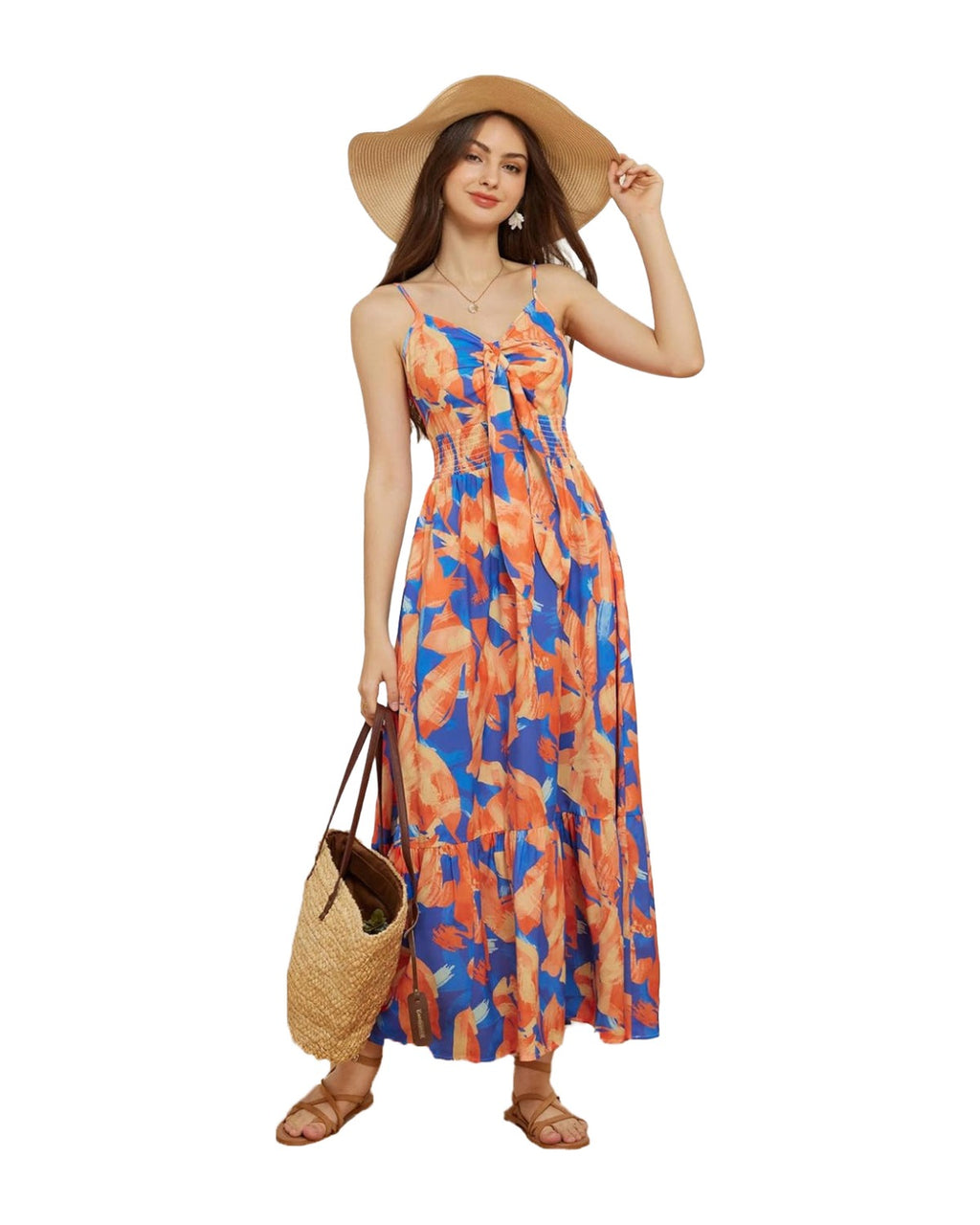 Bohemian Print Slip Dress Vacation photo 8