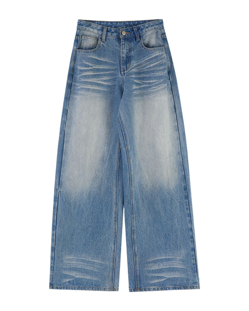 Retro High Waist Wide Leg Trousers photo 1