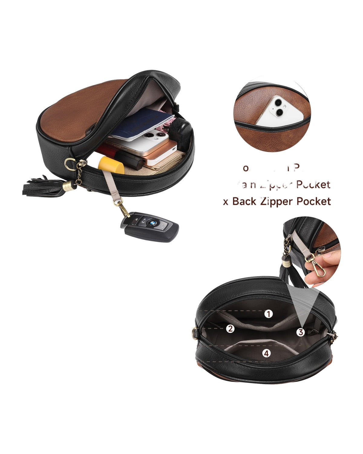 Shoulder Retro Small Round Bag photo 1