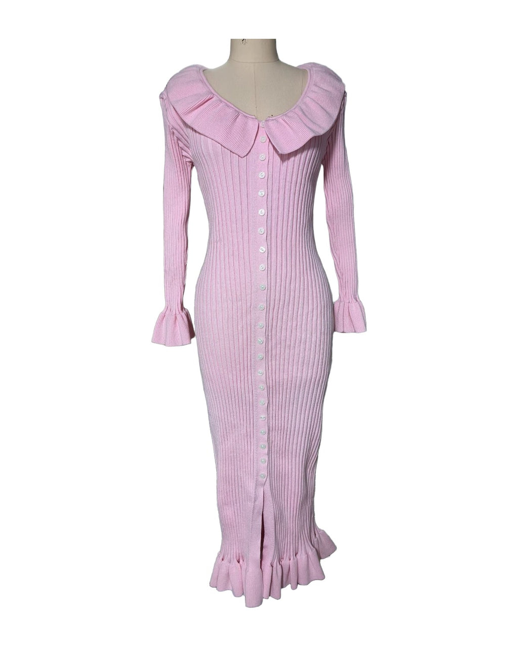 French Dress Sweet Ruffled Long Sleeve photo 4