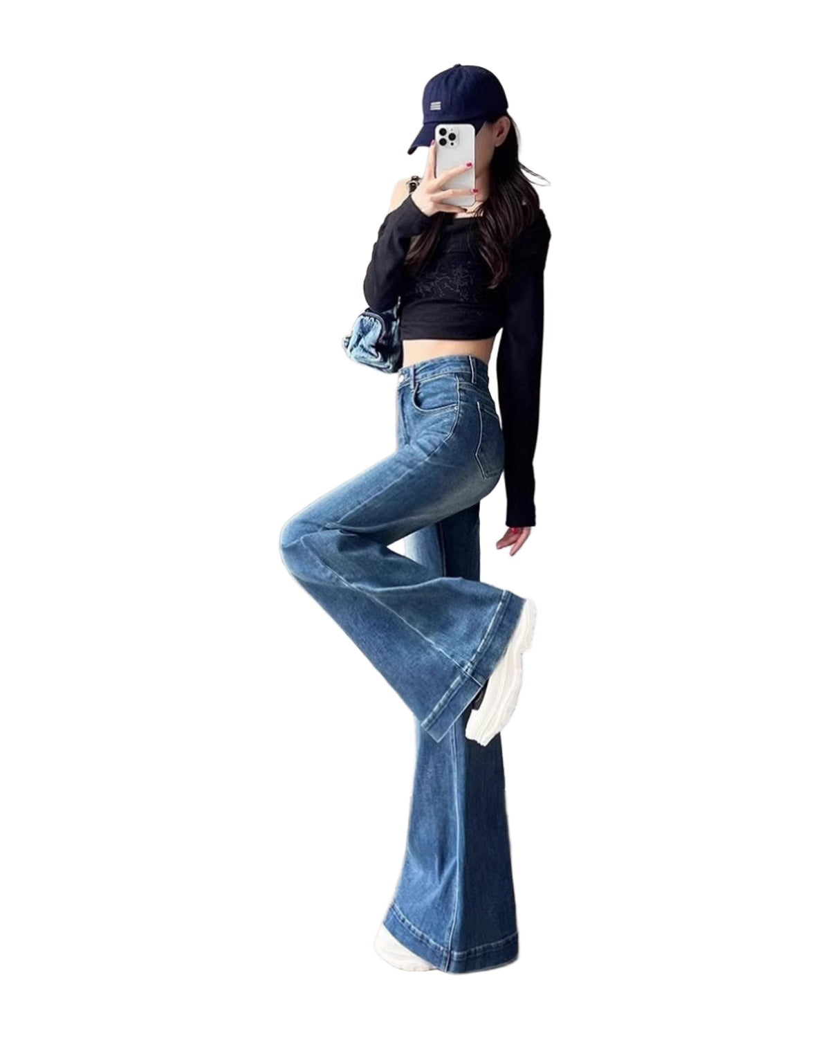 Narrow Wide-leg Skinny Jeans photo 11
