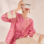 Pink Beaded Silk Coat
