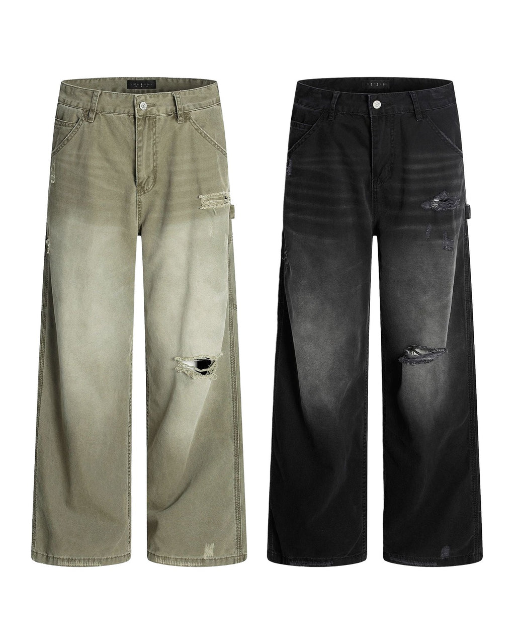 American Retro Tattered Jeans photo 1