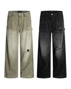 American Retro Tattered Jeans photo 1