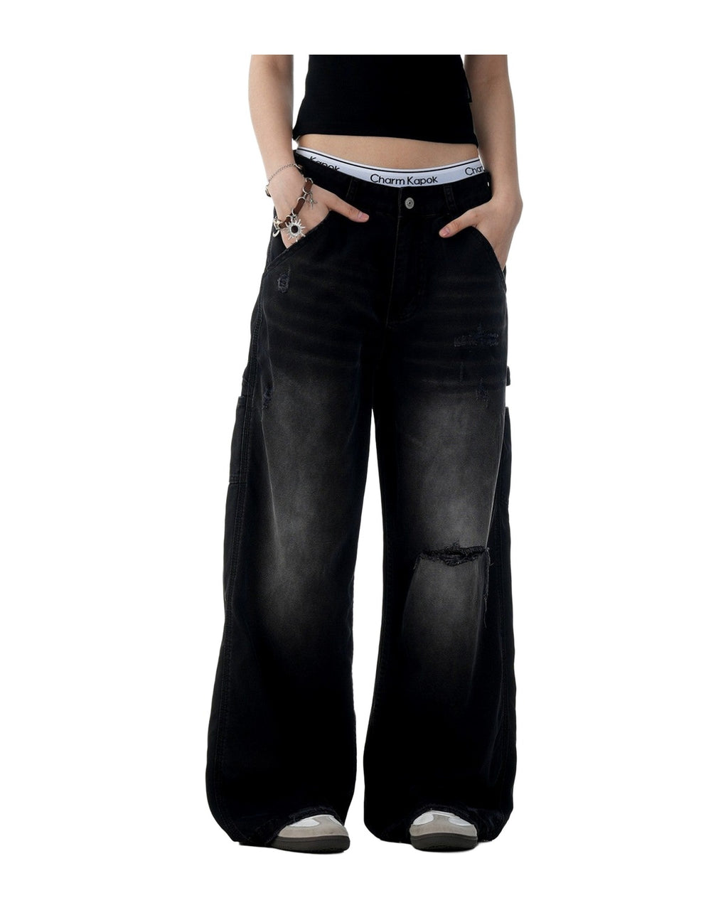American Retro Tattered Jeans photo 5