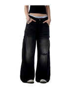 American Retro Tattered Jeans photo 5