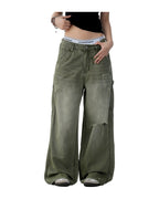 American Retro Tattered Jeans photo 6