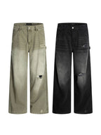 American Retro Tattered Jeans
